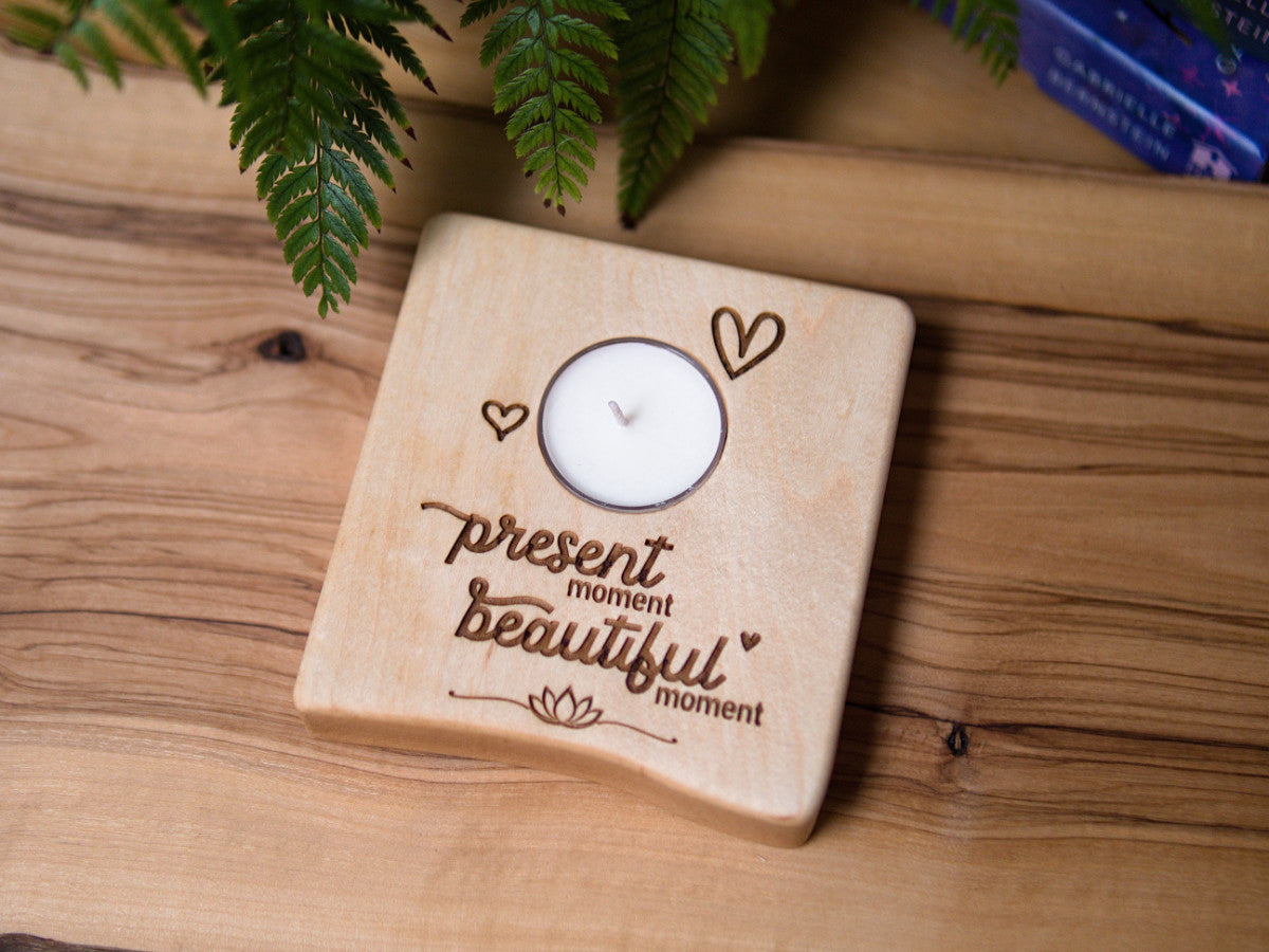 Accents Collection - Affirmation tealight candle holders