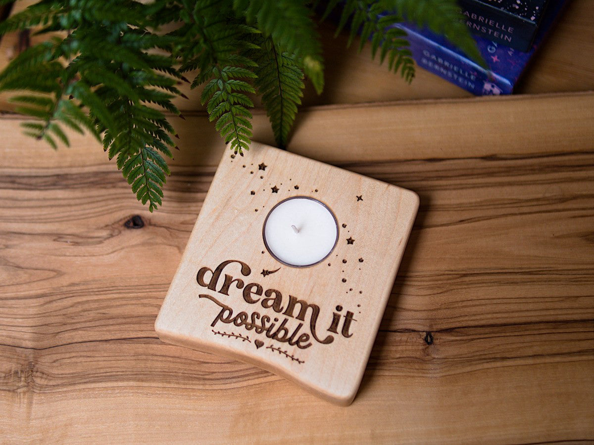 Accents Collection - Affirmation tealight candle holders