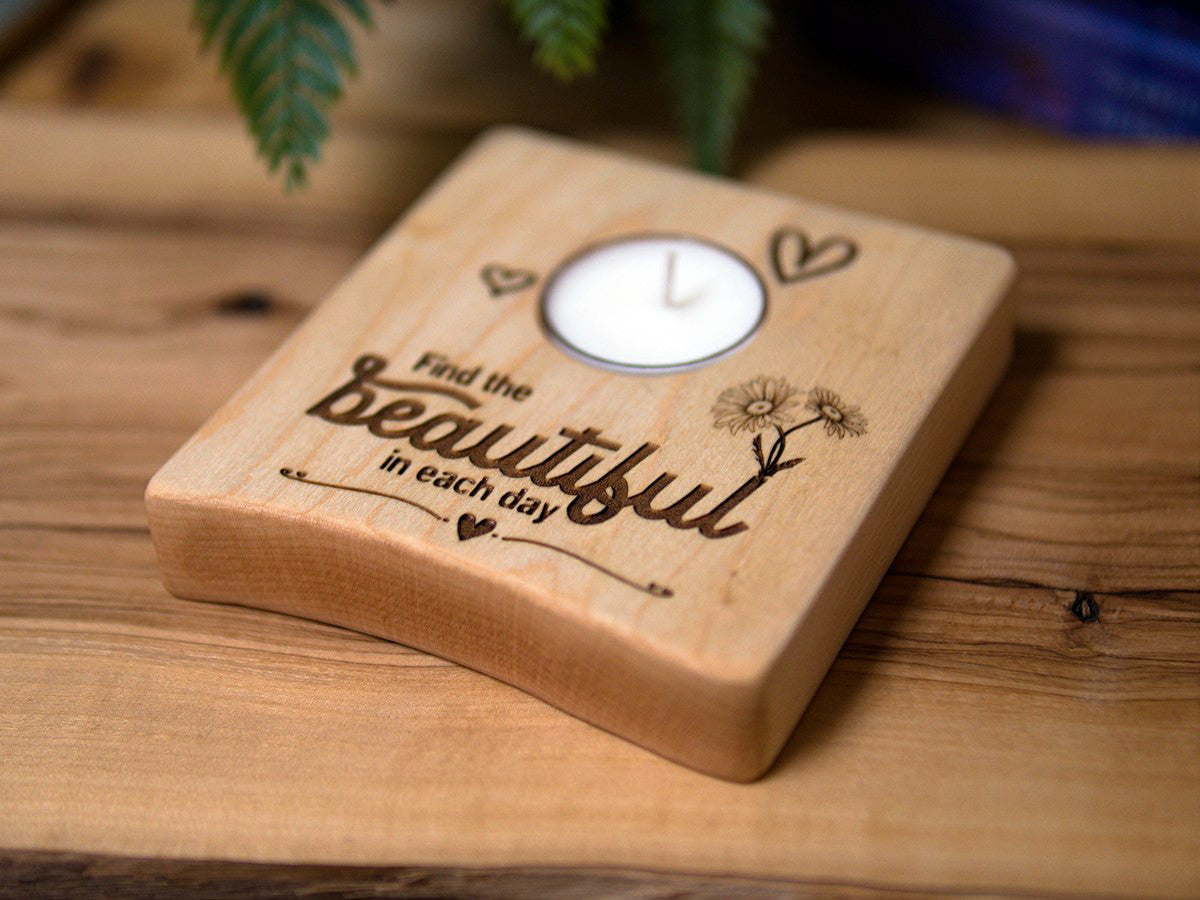 Accents Collection - Affirmation tealight candle holders