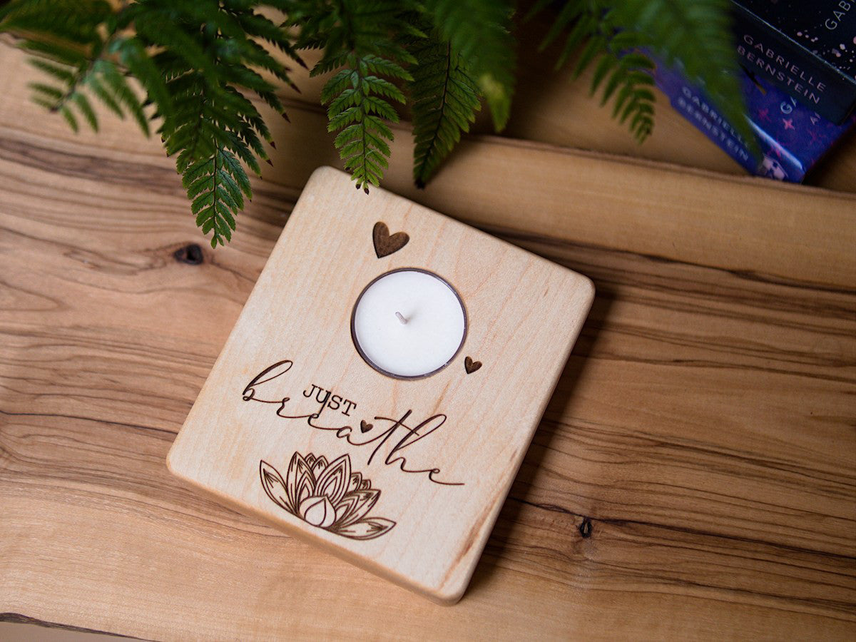 Accents Collection - Affirmation tealight candle holders