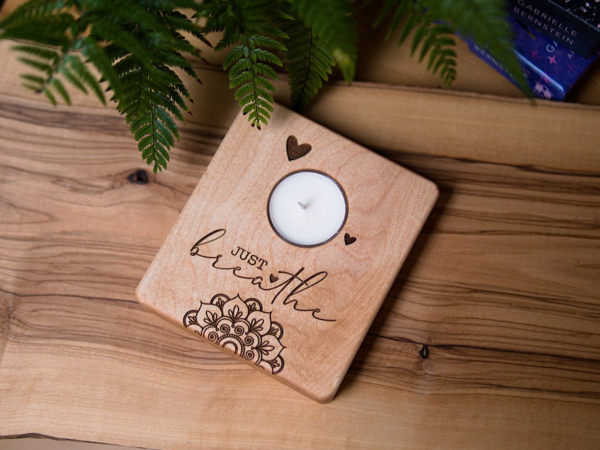 Accents Collection - Affirmation tealight candle holders