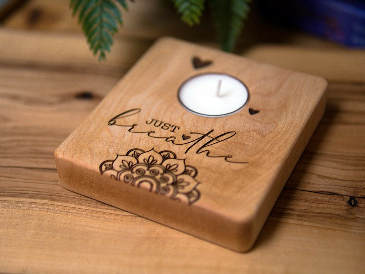 Accents Collection - Affirmation tealight candle holders