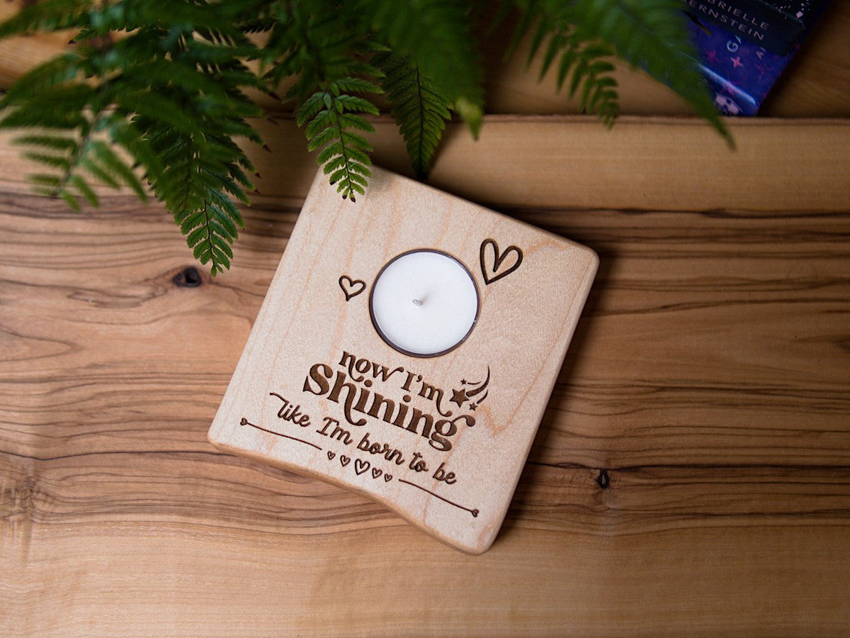 Accents Collection - Affirmation tealight candle holders