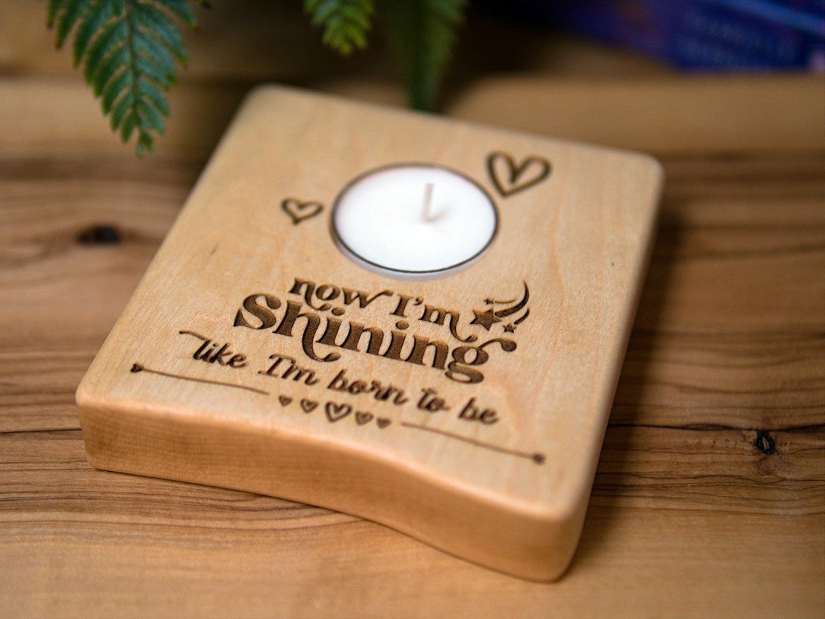 Accents Collection - Affirmation tealight candle holders