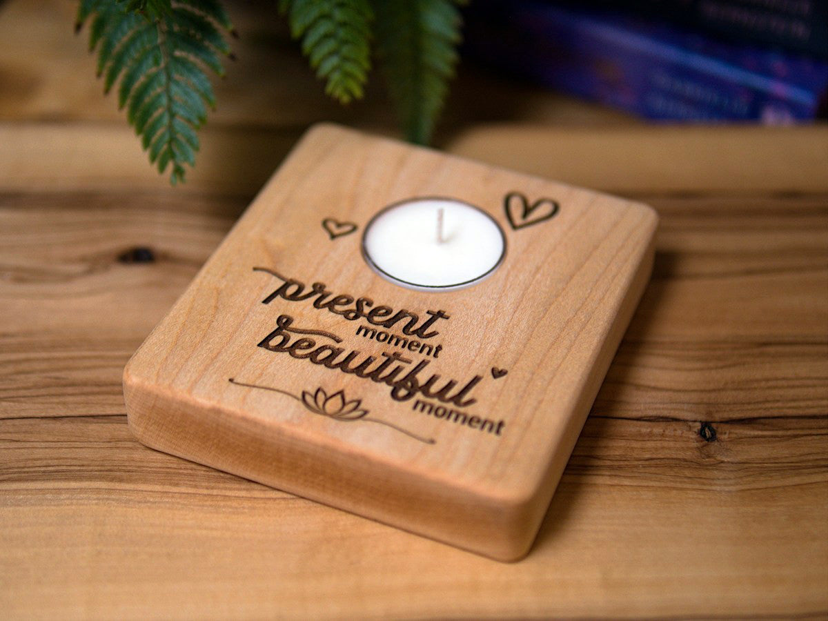 Accents Collection - Affirmation tealight candle holders