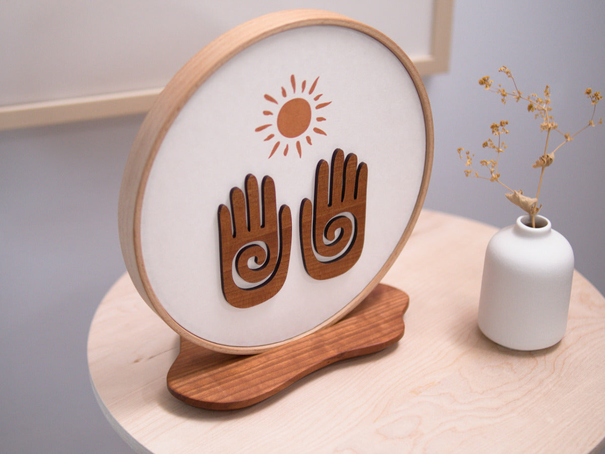 'Finding Balance' (Wood accent version)